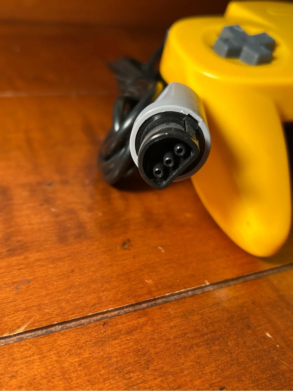 Yellow Retro Video Game Controller - Wired Nintendo 64 Style